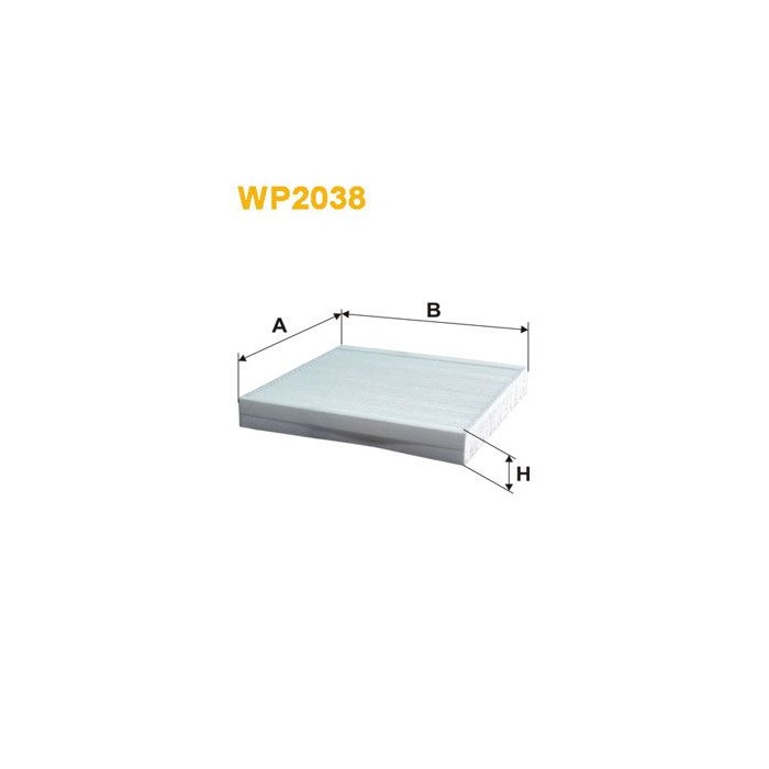WIX FILTERS Filter, Innenraumluft WP2038