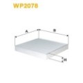 WIX FILTERS Filter, Innenraumluft WP2078