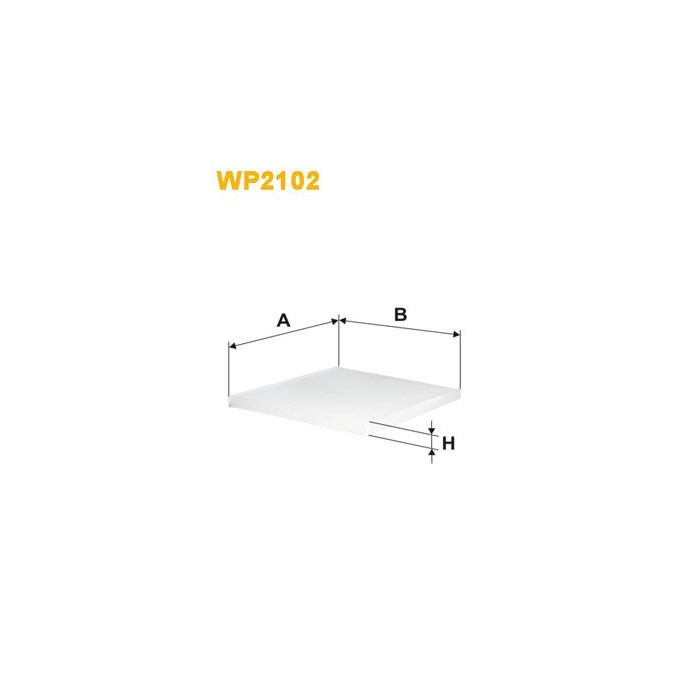 WIX FILTERS Filter, Innenraumluft WP2102