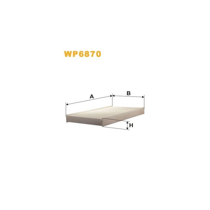WIX FILTERS Filter, Innenraumluft WP6870