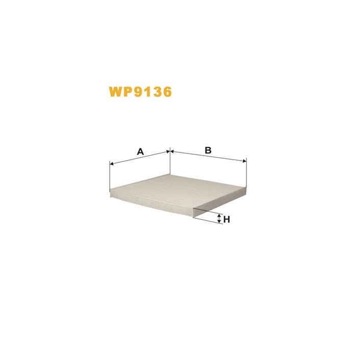 WIX FILTERS Filter, Innenraumluft WP9136