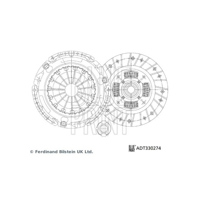 BLUE PRINT Kupplungssatz ADT330274