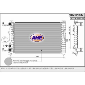 AHE Kühler, Motorkühlung 102.018/A