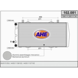 AHE Kühler, Motorkühlung 102.081