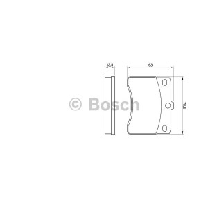BOSCH Bremsbelagsatz, Scheibenbremse 0986424099
