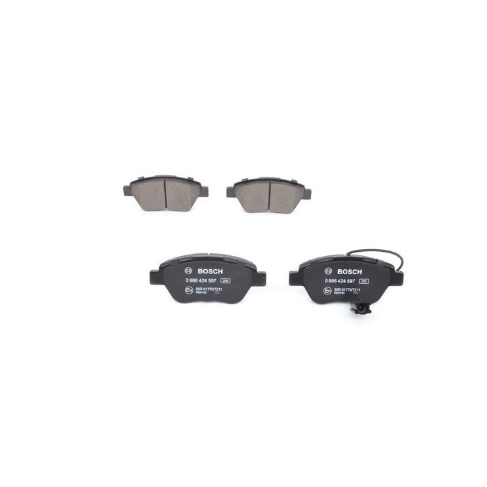 BOSCH Bremsbelagsatz, Scheibenbremse 0986424597