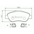 BOSCH Bremsbelagsatz, Scheibenbremse 0986424786