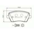 BOSCH Bremsbelagsatz, Scheibenbremse 0986424795