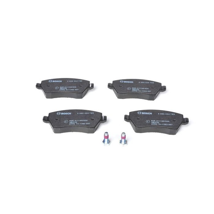 BOSCH Bremsbelagsatz, Scheibenbremse 0986424795