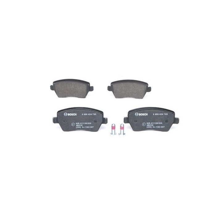 BOSCH Bremsbelagsatz, Scheibenbremse 0986424795