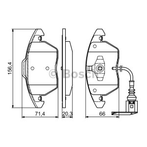 BOSCH Bremsbelagsatz, Scheibenbremse 0986424797