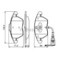 BOSCH Bremsbelagsatz, Scheibenbremse 0986424797