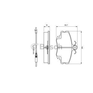BOSCH Bremsbelagsatz, Scheibenbremse 0986467720