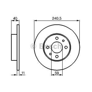 BOSCH Bremsscheibe 0986478342