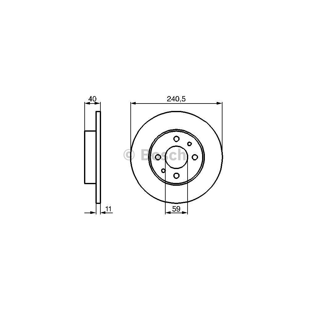 BOSCH Bremsscheibe 0986478342