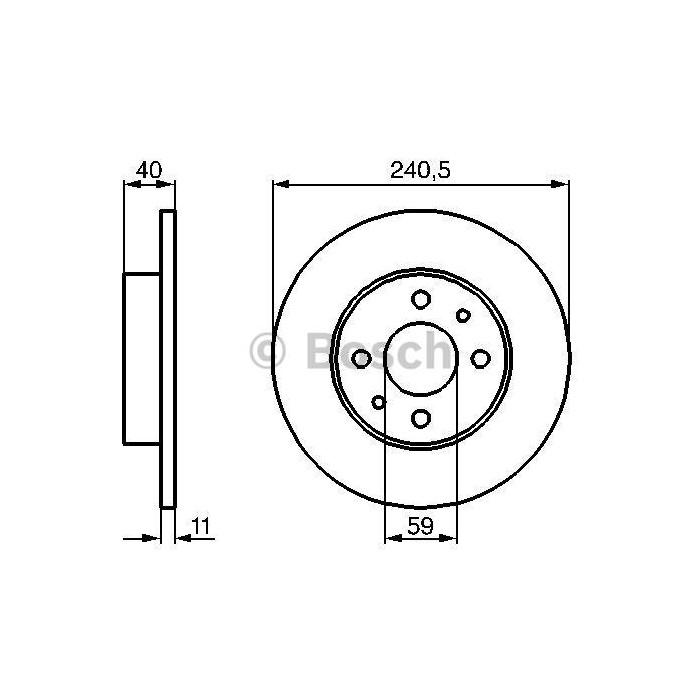BOSCH Bremsscheibe 0986478342