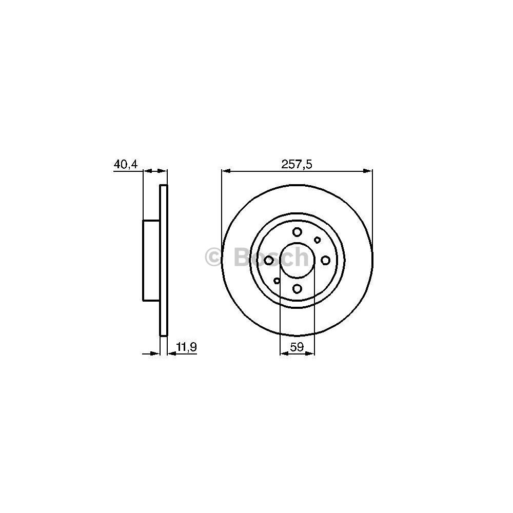 BOSCH Bremsscheibe 0986478343