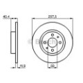 BOSCH Bremsscheibe 0986478343