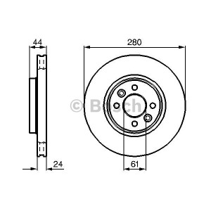 BOSCH Bremsscheibe 0986478590