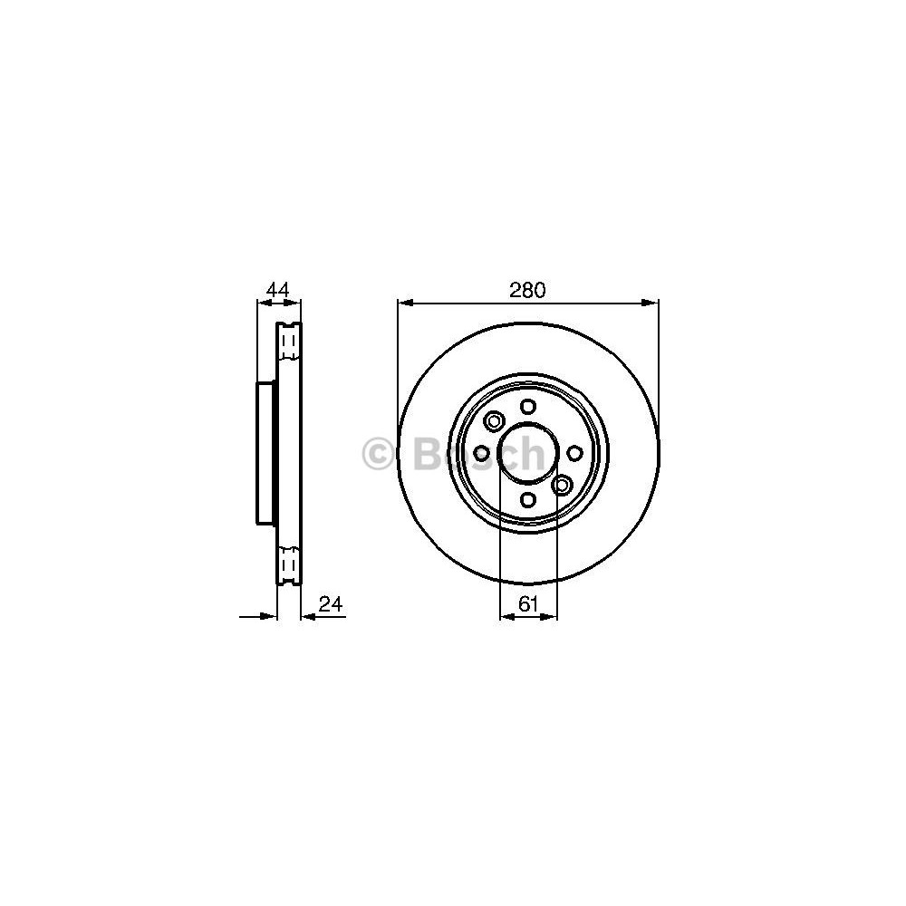 BOSCH Bremsscheibe 0986478590