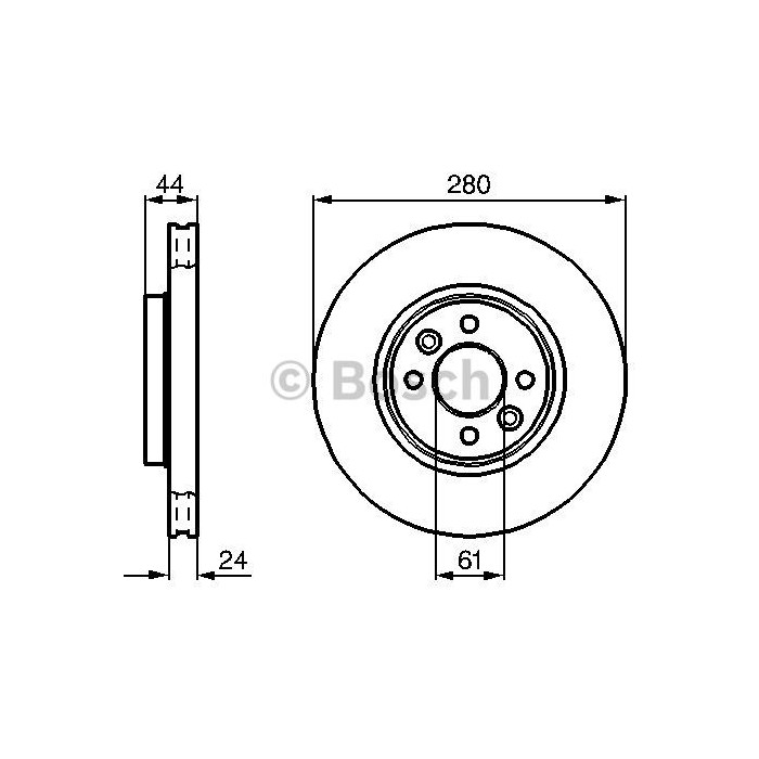 BOSCH Bremsscheibe 0986478590