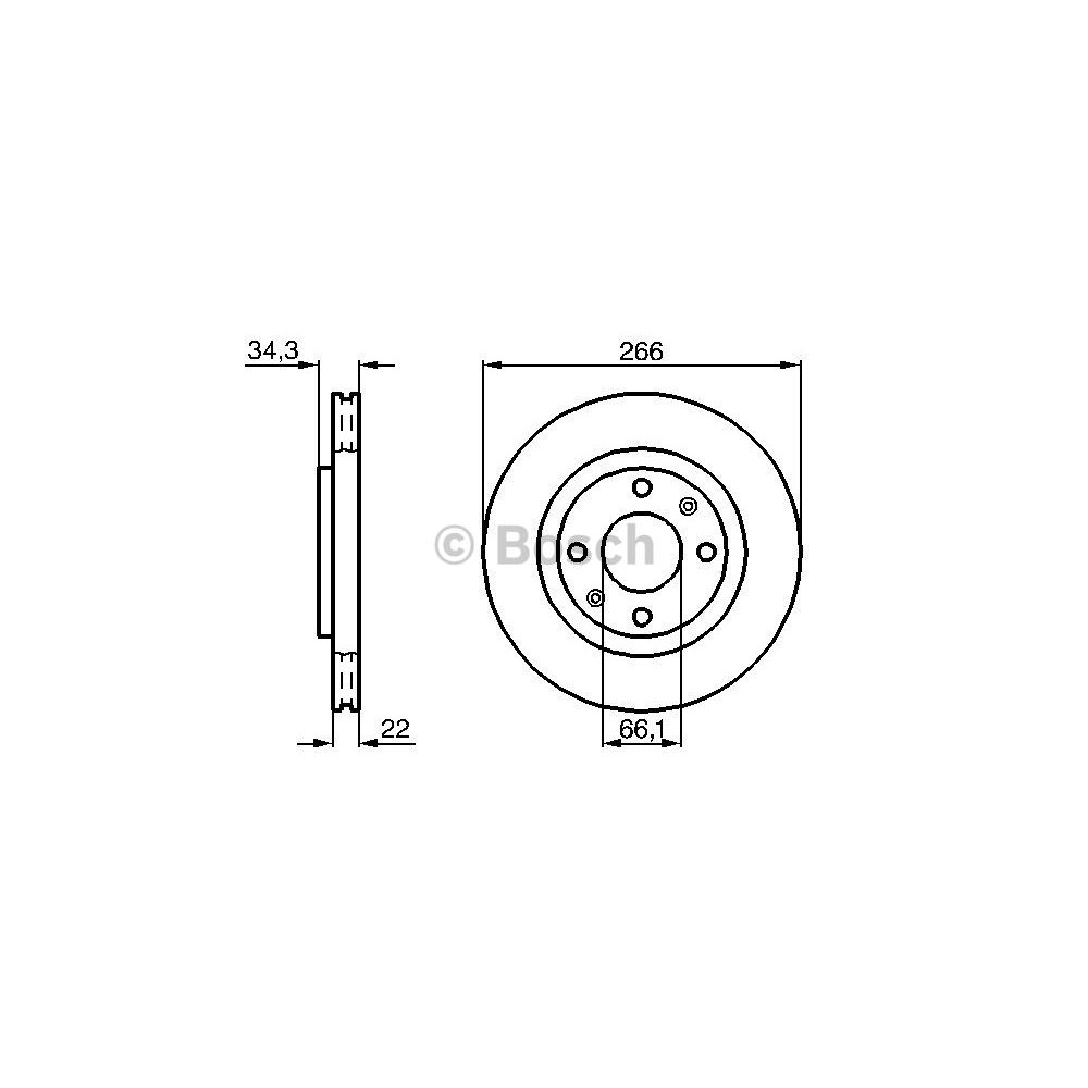 BOSCH Bremsscheibe 0986478618