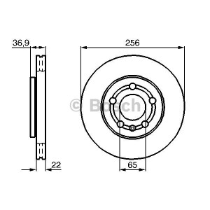 BOSCH Bremsscheibe 0986478853