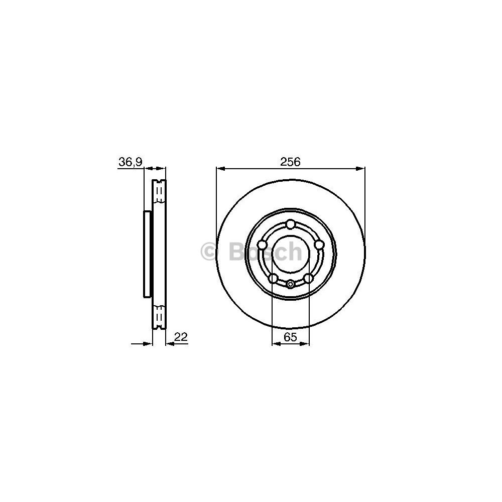 BOSCH Bremsscheibe 0986478853