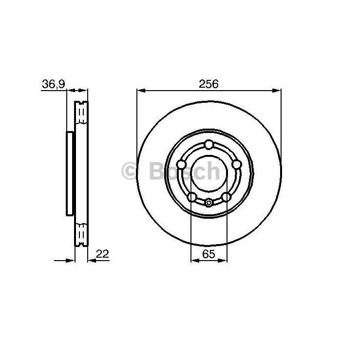 BOSCH Bremsscheibe 0986478853