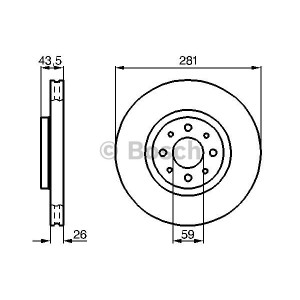 BOSCH Bremsscheibe 0986478855