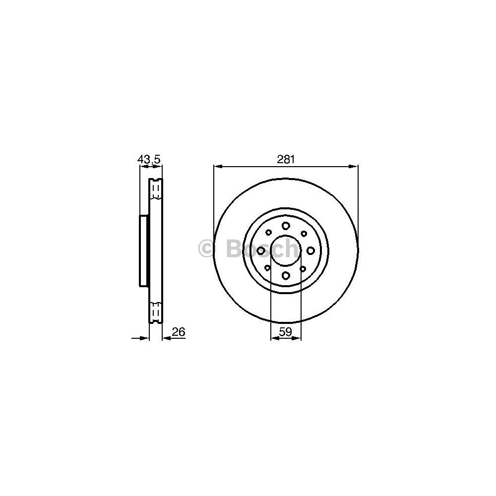 BOSCH Bremsscheibe 0986478855
