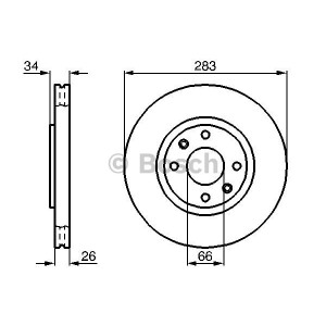 BOSCH Bremsscheibe 0986478979