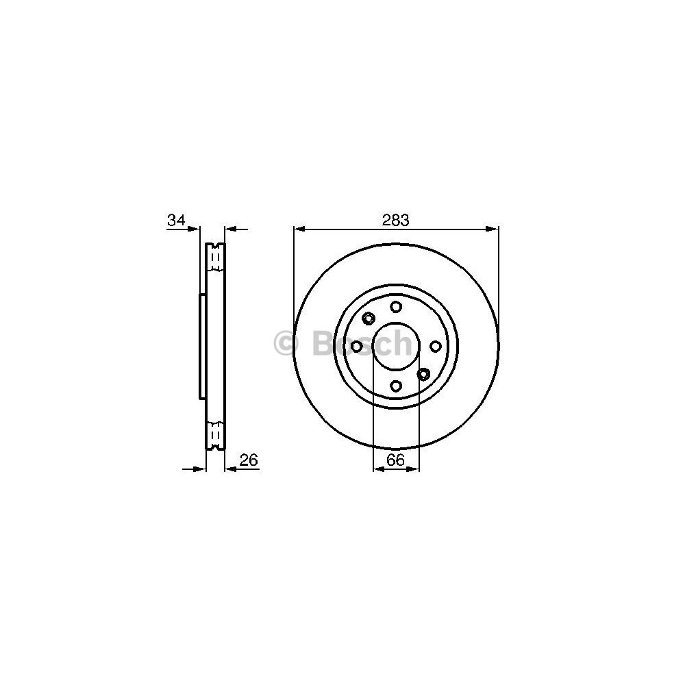 BOSCH Bremsscheibe 0986478979