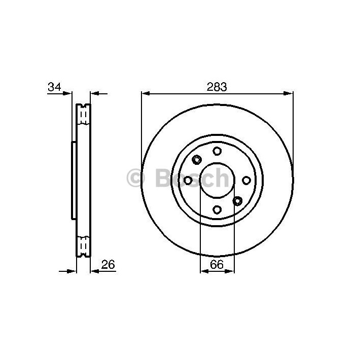 BOSCH Bremsscheibe 0986478979