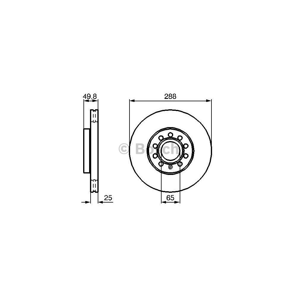 BOSCH Bremsscheibe 0986479088