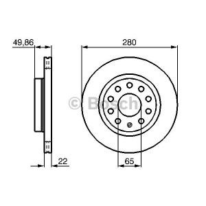 BOSCH Bremsscheibe 0986479098