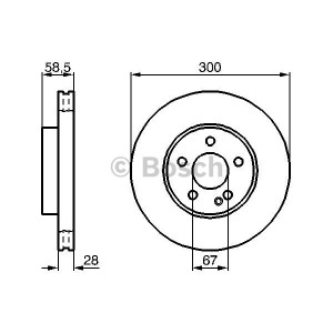 BOSCH Bremsscheibe 0986479137