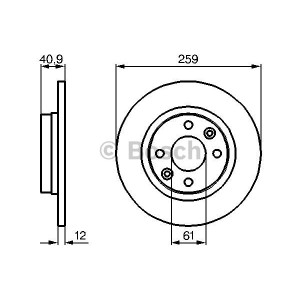 BOSCH Bremsscheibe 0986479164