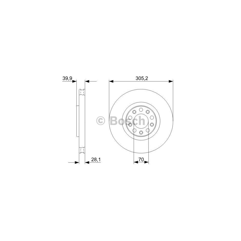 BOSCH Bremsscheibe 0986479291
