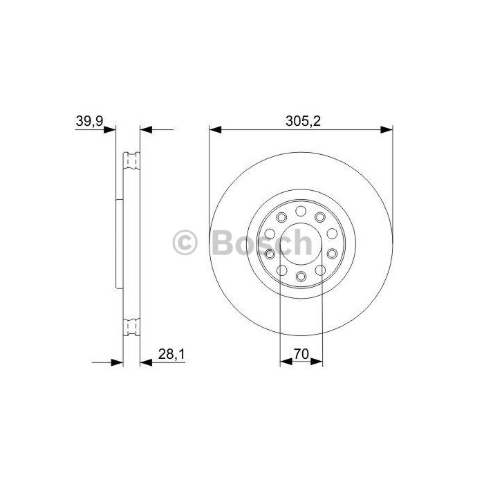 BOSCH Bremsscheibe 0986479291