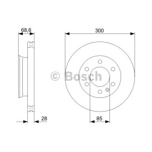 BOSCH Bremsscheibe 0986479294