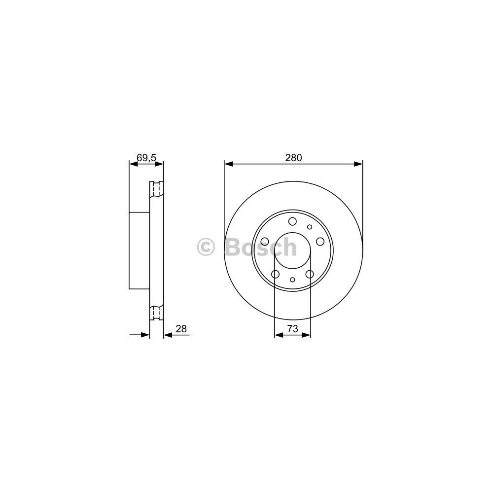 BOSCH Bremsscheibe 0986479313