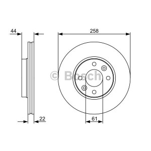BOSCH Bremsscheibe 0986479556