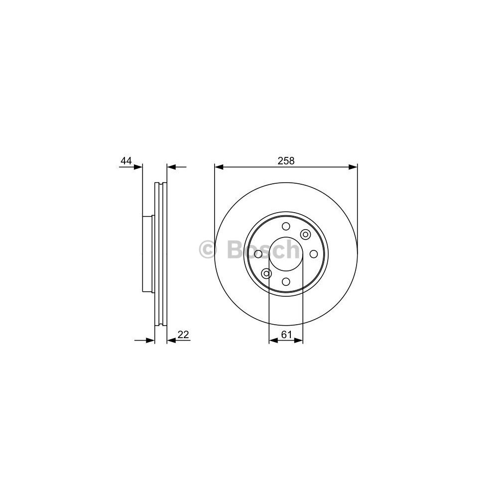 BOSCH Bremsscheibe 0986479556