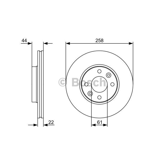 BOSCH Bremsscheibe 0986479556