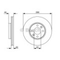 BOSCH Bremsscheibe 0986479556