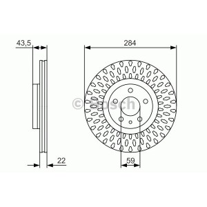 BOSCH Bremsscheibe 0986479558