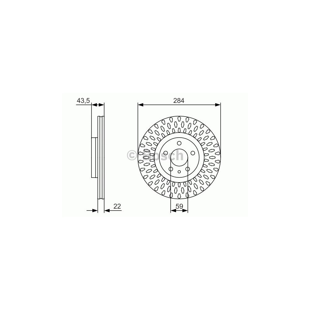 BOSCH Bremsscheibe 0986479558