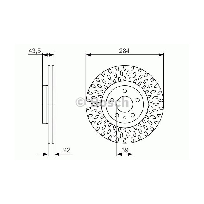 BOSCH Bremsscheibe 0986479558