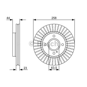 BOSCH Bremsscheibe 0986479566